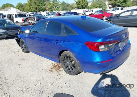 2022 Honda Civic Sport из США, поврежденный, VIN 2HGFE2F53NH581041